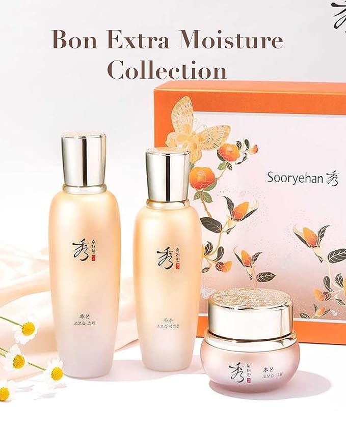 Sooryehan BON Extra Moisture Cream (1.7fl oz) - Premium Skin Moisturizer for Skin Barrier Night Repair, Red Ginseng | Korean Skincare
