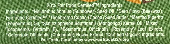 Eco Lips Organic Mongo Kiss Peppermint Lip Balm, USDA Certified Organic, 0.25 Ounce (Pack of 15)