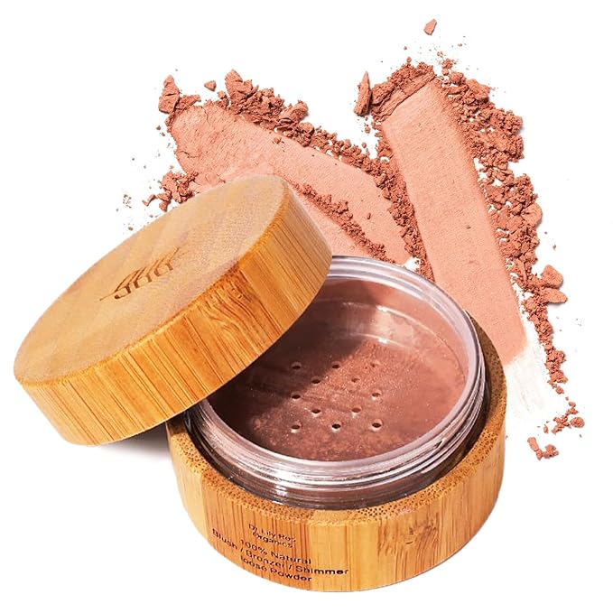 Dr. Lily Ros- All-Natural Blush, Bronzer & Shimmer – Plant Based No Harsh Chemicals, No Parabens or Synthetic Fragrances 100% Natural Formula Safe for Sensitive Skin (Rose Petals)