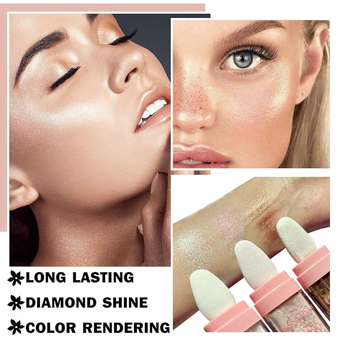 Polvo De Hadas Body Shimmer Glitter Highlighter Powder Makeup,High Gloss Sparkle for Face Body Hair,Create The Most Sparkly And Attractive Glitter Makeup - Nude Pink