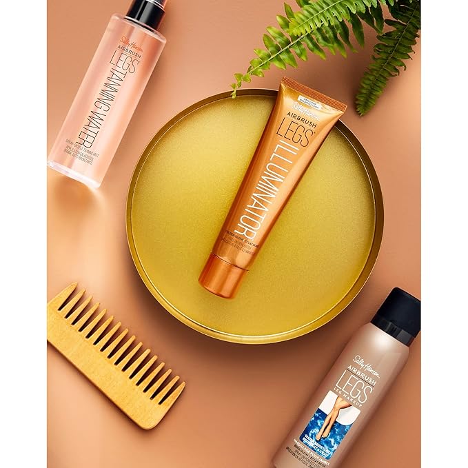 Sally Hansen Airbrush Legs® Illuminator™, Leg Makeup, Nude Glow, Easy Application, Flawless Looking Legs, Rollerball Applicator