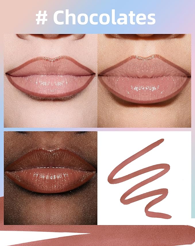 KIMUSE Lip Stain Peel Off, Peel Off Lip Liner Stain with Tweezer, Long Lasting, Waterproof, Transfer Proof Lipstains Color, Smudge-Free, Easy Removal, Matte Finish