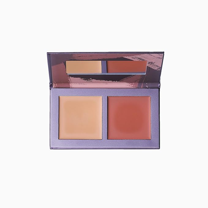Jecca Blac Sculpt and Soften Contour Palette, Creamy Formula with Natural Finish, Medium Coverage, Gender Neutral and LGBTIQA+ Inclusive Make Up, Light, 12g