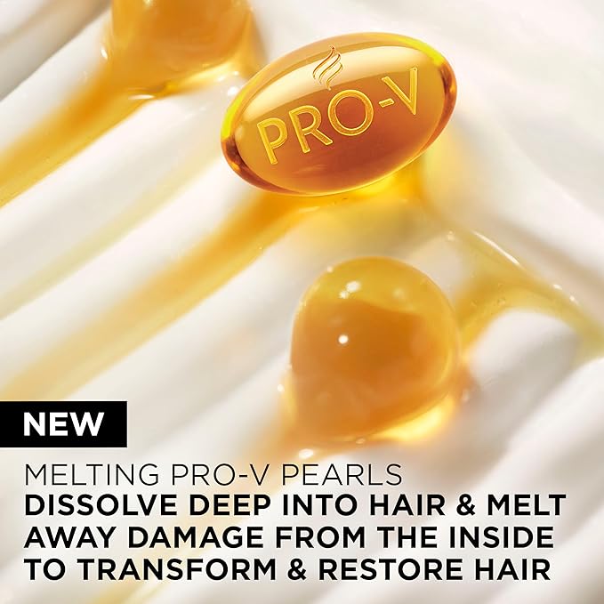 Pantene Miracle Rescue Hair Mask, Intensive Bond Repair with Melting Pro-V Pearls, Melts Away Damage, Builds Bonds, Strengthens Against Damage, Deep Conditioning for Dry Damaged Hair, 10.1 fl oz