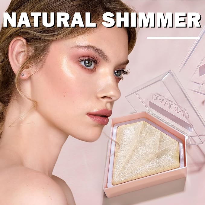 White Highlighter Makeup Palette Face Highlighter Powder Iluminadores De Maquillaje Narutal Shimmer Glitter Highlighter Contour Powder Makeup Palette-02 Quicksand Gold