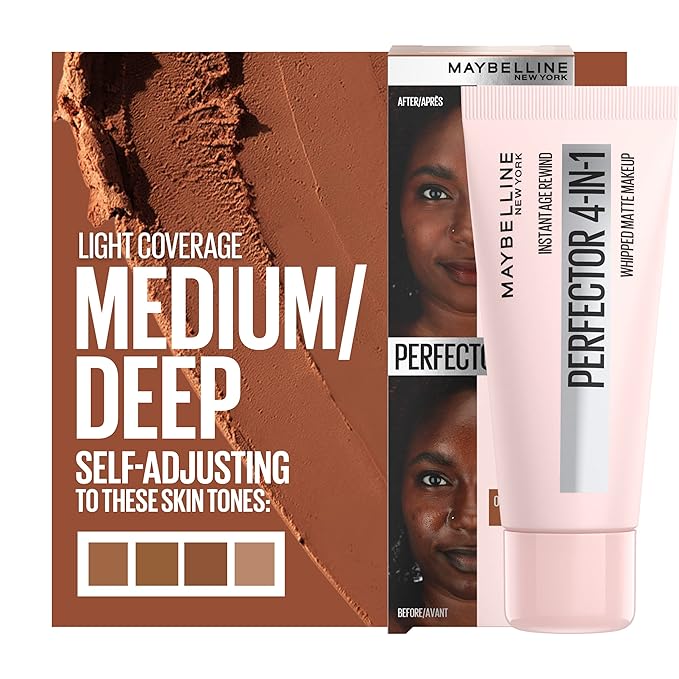 Maybelline Instant Age Rewind Instant Perfector 4-In-1 Matte Makeup, 04 Medium/Deep, 1 Count (Pack of 2)