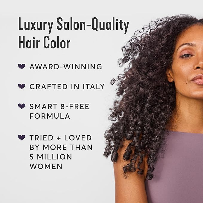 Madison Reed Radiant Hair Color Kit | 2.5NNN Soft Black (Parma Black) for 100% Gray Hair Coverage | Salon Quality Permanent Hair Dye | PPD-Free & Ammonia-Free | (Packaging May Vary) 1 Pack