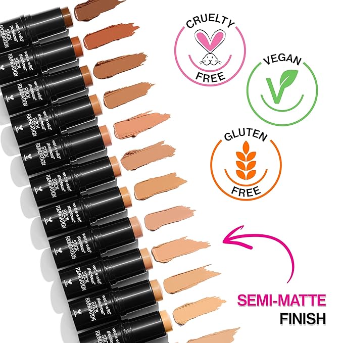 wet n wild Photo Focus Matte Foundation Stick Makeup, Vanilla Beige | Vegan & Cruelty-Free