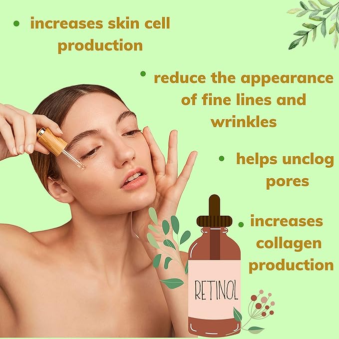Retinol Cream for Face with Avocado Oil - Natural Moisturizer Face Cream, Smooth Skin Formula - 1.6 fl. Oz