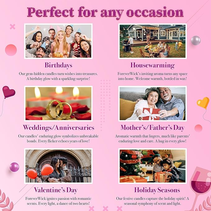 Foreverwick I Love You Mother's Day Gift Set | Sweet Mother's Day Gifts for Mom, Grandma, Sister | Mother's Day Candle | Mom Gifts for Birthday, Valentine's, Christmas | Spa Gifts for Women