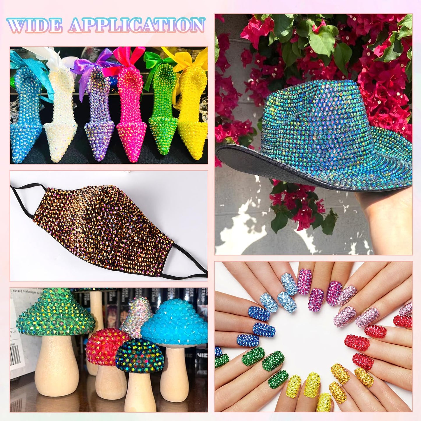 24000Pcs Resin Jelly Rhinestones with Tweezers for Crafting, Multi Colors 3mm Non Hotfix Flatback Gems, Bedazzling Crystal for DIY Crafts Clothing Tumblers Mugs Shoes Decor Nail Art