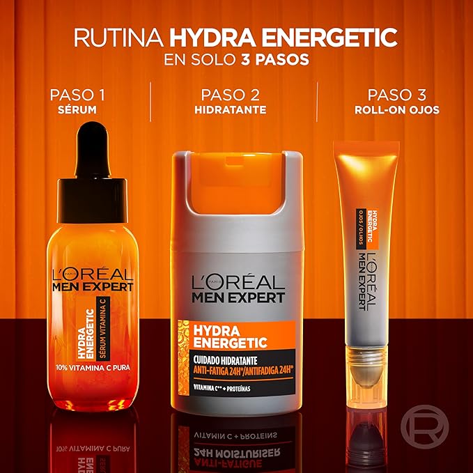 L'Oreal Paris Men Expert Gel Ultra Moisturising Anti-Fatigue Hydra Energetic – 10 ml Eye Roll-On
