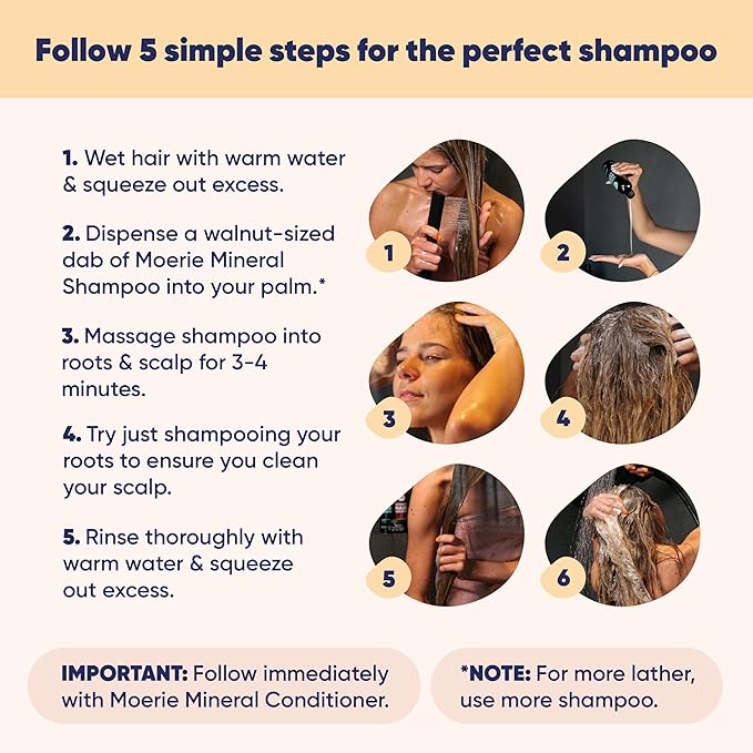 Moerie Ultimate Mineral Shampoo and Conditioner Set - Vegan Friendly, Paraben Free, Hair Growth Products for Longer, Thicker, Fuller Hair - Includes Hair Mask- Double Set