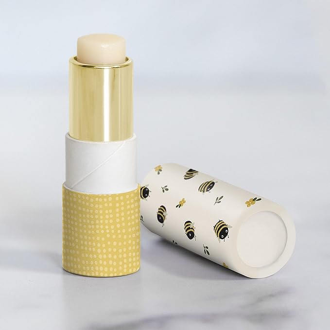 Studio Oh! Lip Balm & Hand Lotion Set - Travel-Size Toiletries, 2-Piece Gift Set - Moisturizing, Portable - Buzzy Bees