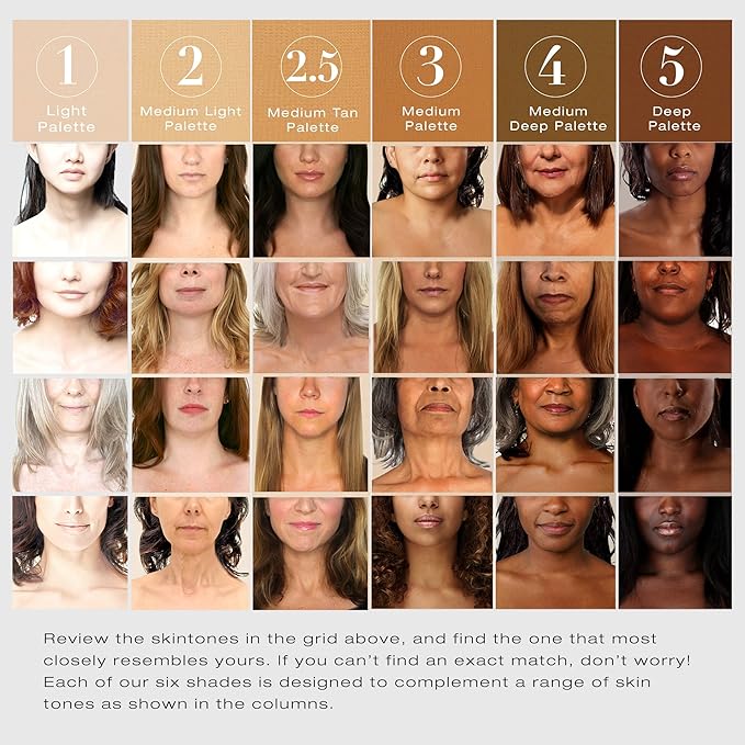 Woosh Beauty, Fold out Face Original Makeup Palette, Travel, All in One, Neutral Cream & Powder (#4 Medium Deep)