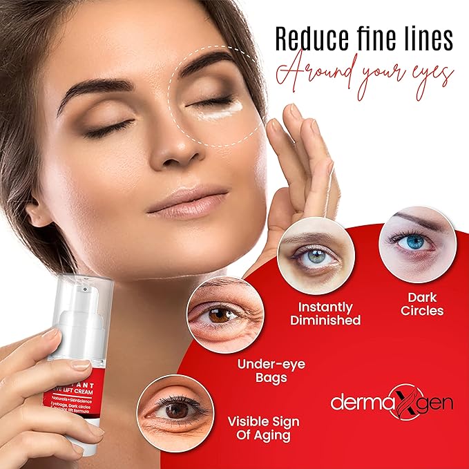 Rapid Reduction Eye Cream - Eye Cream Anti Aging Treatment for Dark Circles - Instant Under Eye Cream - Advanced Peptide Skin Tightening Formula - Instantly Removes Puffiness Wrinkles 20ml