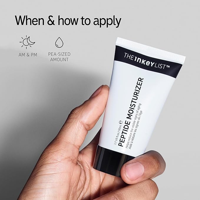 The INKEY List Peptide Moisturizer, Face Moisturizer for Dry Skin, Reduce Appearance of Fine Line & Wrinkles, Hydrate Skin, 1.69 fl oz
