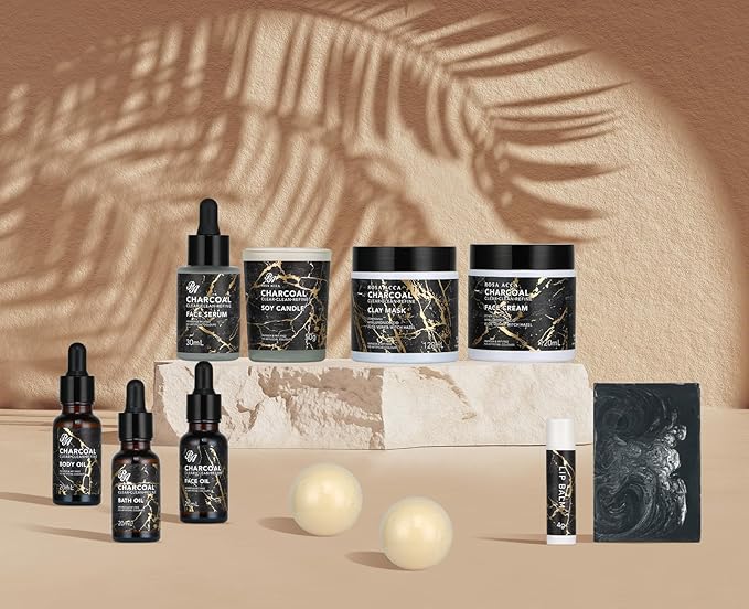 Skin Care Set, 28pcs Body & Facial Kit Gifts for Women & Men includes Face Cream, Bath Oil, Scented Candle, Hyaluronic Acid Face Serum, Facial Skin Care Set, Bath & Body Set, Birthday, Christmas