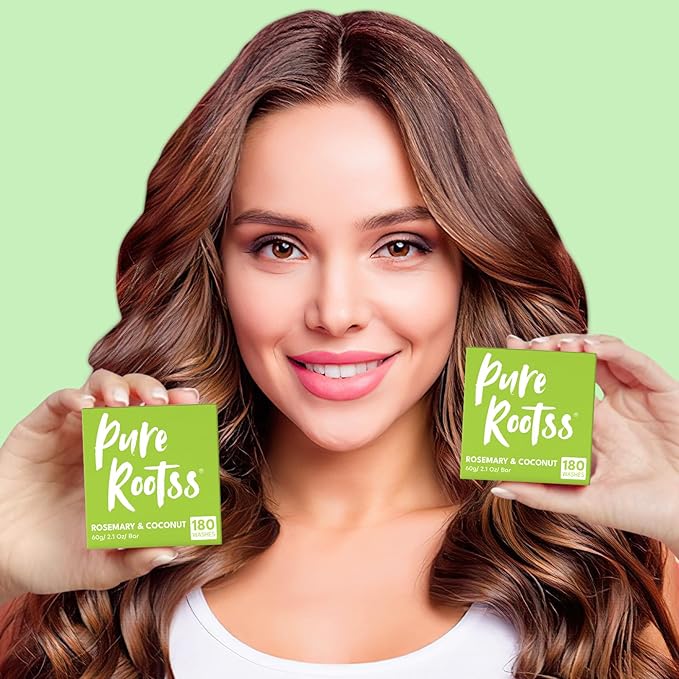 Rosemary Shampoo and Conditioner Bar Set 3 - Hair Growth, Regrowth, and Anti Hair Loss - Natural Solid Shampoo Bars for Women with Straight, Curly Hair for Thinning, Thickening Sulfate & Silicone free