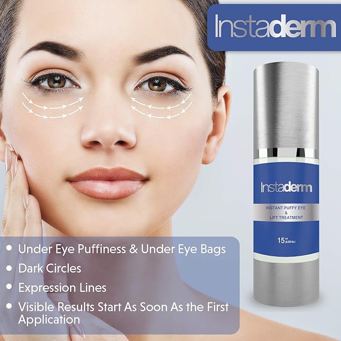 Instant Puffy Eye & Lift Treatment – Removes Under Eye Bags & Puffiness. Eliminate Dark Circles & Wrinkles. Naturally Ageless Hydrating Cream. Disappears Before Your Eyes Within Minutes.