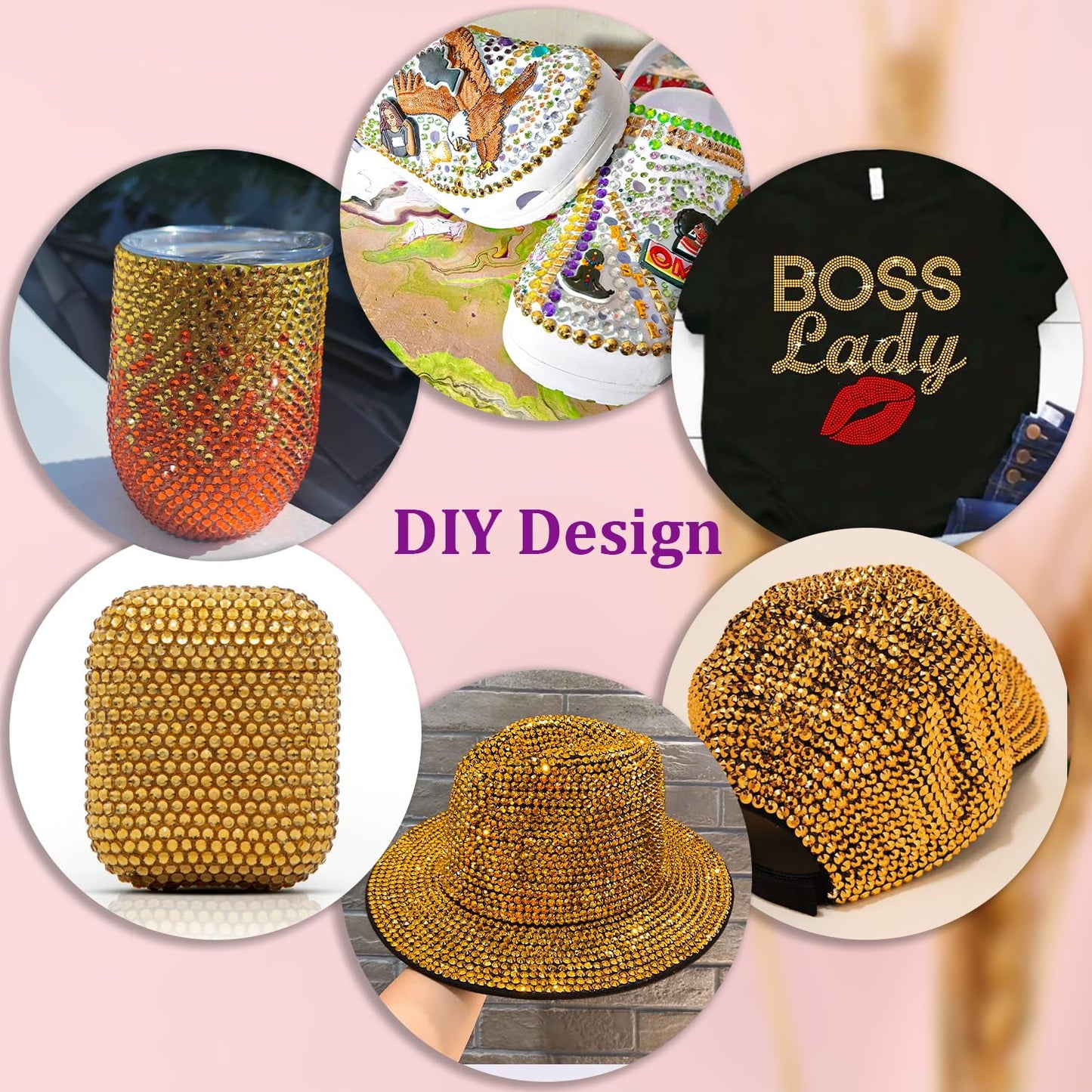 25000Pcs Resin Rhinestones with Tweezers for Crafting, Gold Flatback Gems, Bedazzling Crystal with 3Pcs 10ml B7000 Jewelry Glue for DIY Crafts Clothing Tumblers Shoes Fabric Nail Art