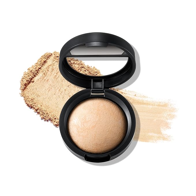LAURA GELLER NEW YORK Baked Natural Glow Highlighter Radiance Enhancing Makeup, French Vanilla