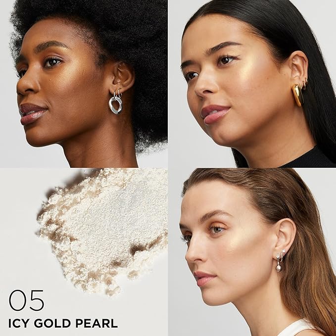 L'Oreal Paris Infallible Up to 24HR Highlighter, Longwear Powder Highlighter For All Day Glow, Icy Gold, 0.31 Oz