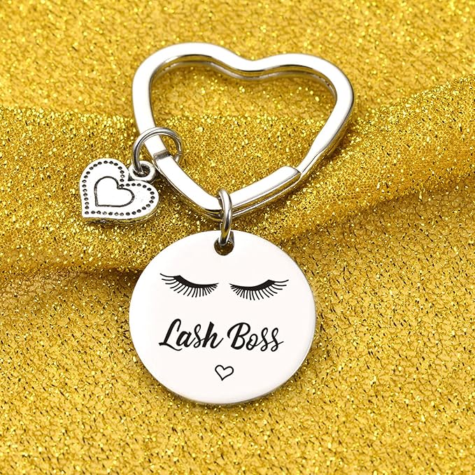 Lash Boss Appreciation Jewelry Beauty Lashes Girl Jewelry Daughter Gift Best Friend Keychain