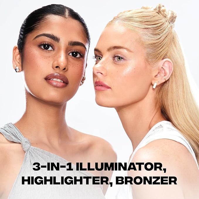 Sacheu Liquid Glow STAY-N Liquid Highlighter & Illuminator Makeup — 30ml Long Lasting Luminous Glow Lightweight Dewy Finish, Sun Beam