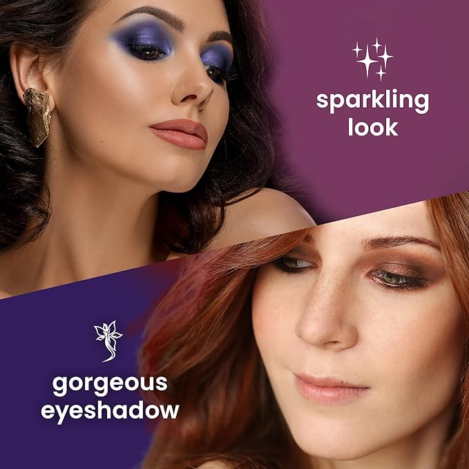 Cosmetics - Twilight, 15-Color Eyeshadow Palette, Highly Pigmented, Long-Wearing, Easy-to-Blend, Blue & Purple Matte, Metallic & Shimmer Eye Shadow, Professionally Formulated Eye Makeup