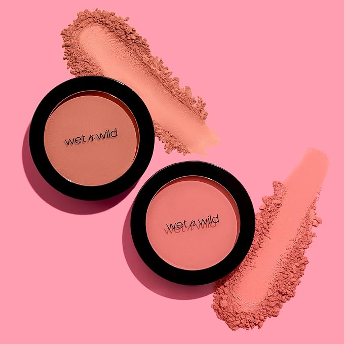 wet n wild Color Icon Blush, Effortless Glow & Seamless Blend infused with Luxuriously Smooth Jojoba Oil, Sheer Finish with a Matte Natural Glow, Cruelty-Free & Vegan - Naked Brown