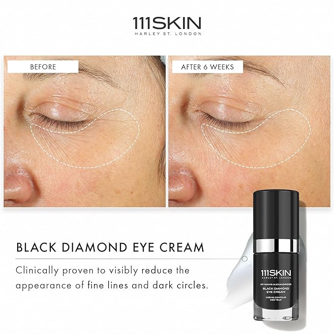 111SKIN Black Diamond Eye Cream, Formulated with Granactive Retinoid for Fine Lines and Dark Circles, Anti-Aging Formula Suitable for Sensitive Skin, 0.51 fl oz