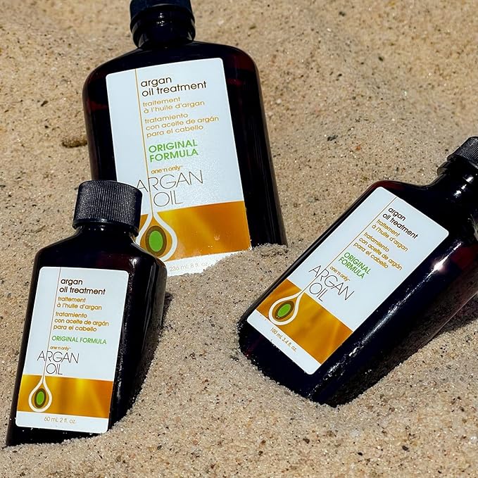 One 'n Only Argan Oil Hair Treatment, Helps Smooth and Strengthen Damaged Hair, Eliminates Frizz, Creates Brilliant Shines, Non-Greasy Formula, 8 Fl. Oz