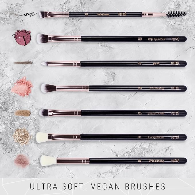 Niré Beauty Most Loved Artistry and Eye Brush Set - Your Best Selection of Makeup Brushes Great for Professionals and Beginners