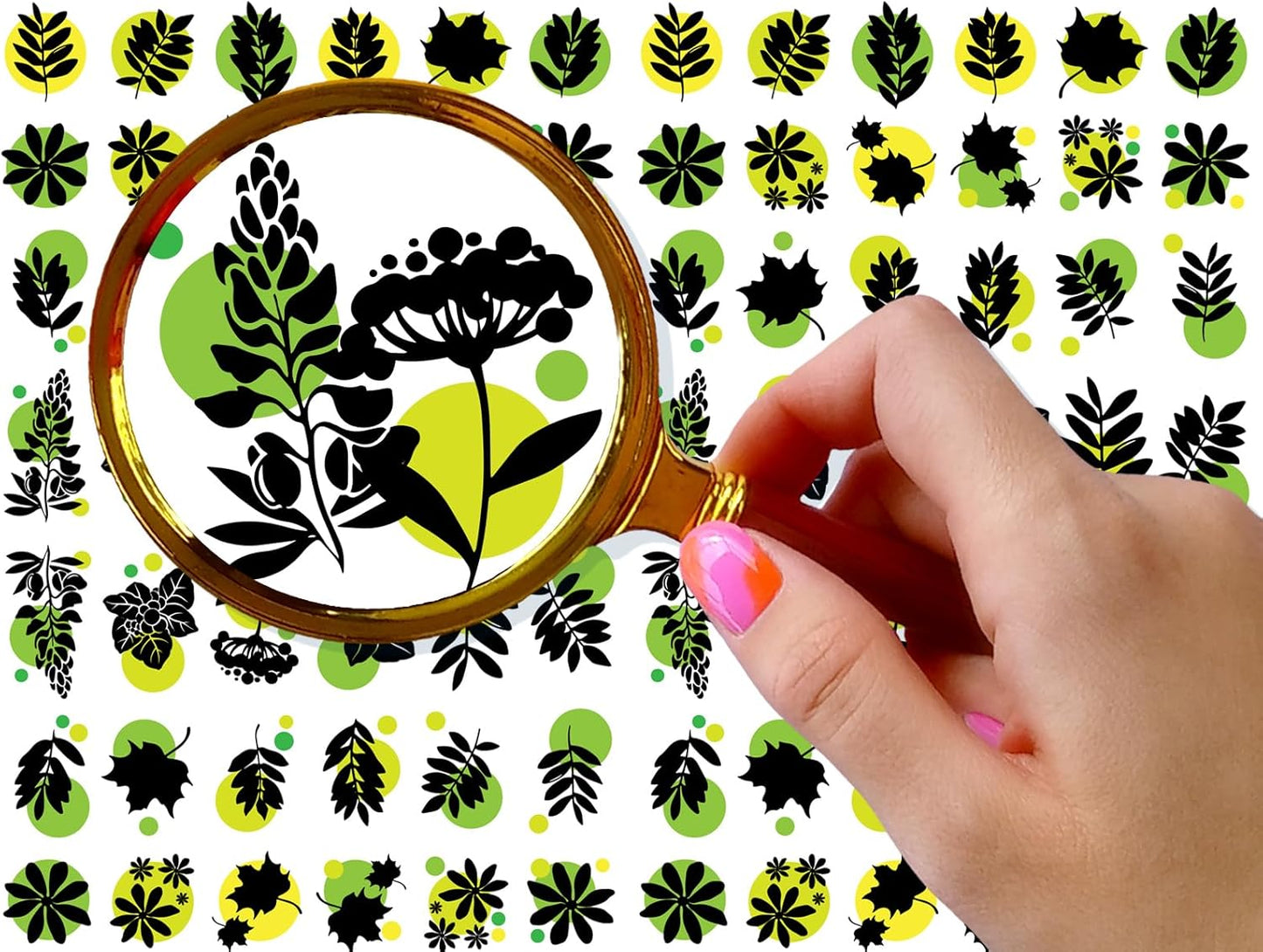 Nail Stickers Decal Transfers (5 Sheets) FLONZNAIL Small Leaves Vintage Style