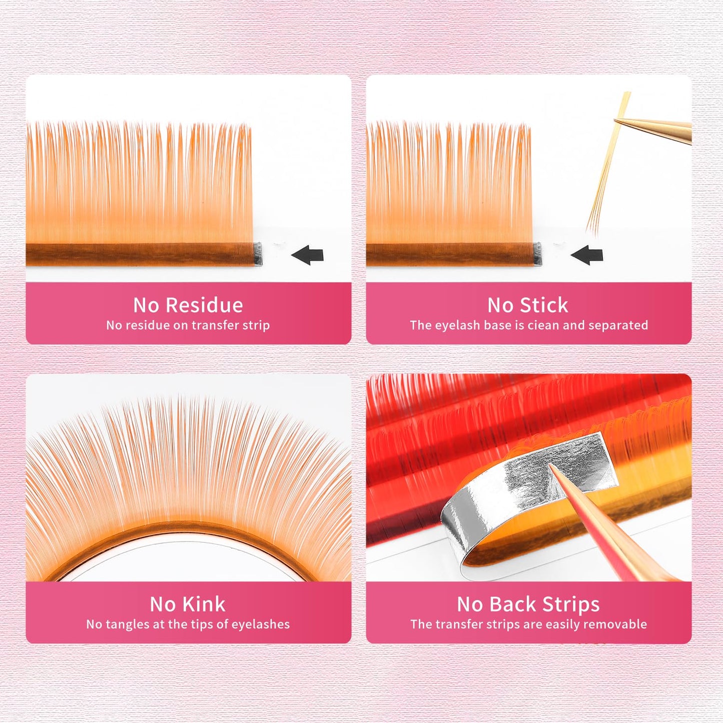 Eyelash Extensions Colored Lashes Extension 0.07 C Curl Lashes 14mm Classic Lash Extensions Soft Individual Lashes 16 Rows Natural False Eyelashes Volume Lashes Professional Use(Colored,0.07-C,14mm)