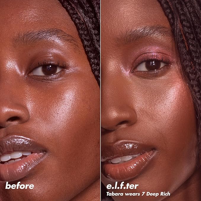 e.l.f. Halo Glow Powder Filter, Ultra-fine Finishing Powder, Smooths The Look of Pores & Fine Lines, Creates A Soft-Focus Glow, Vegan & Cruelty-Free, Deep Warm