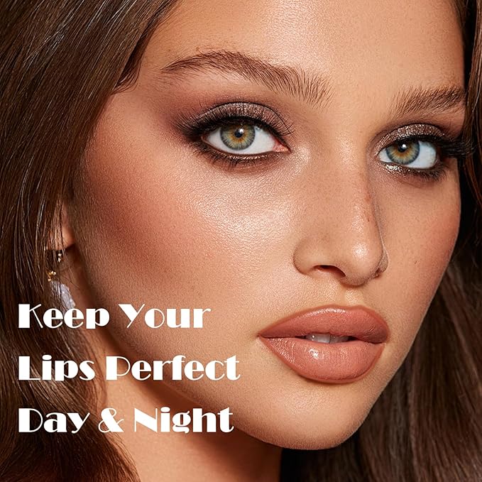 KISSIO Lip Liner Stain,Peel Off Lip Liner,Transfer Proof,Long Lasting and Waterproof,Lips Tint Tattoo,Natural Makeup Stain,Matte Finish,Gray pink