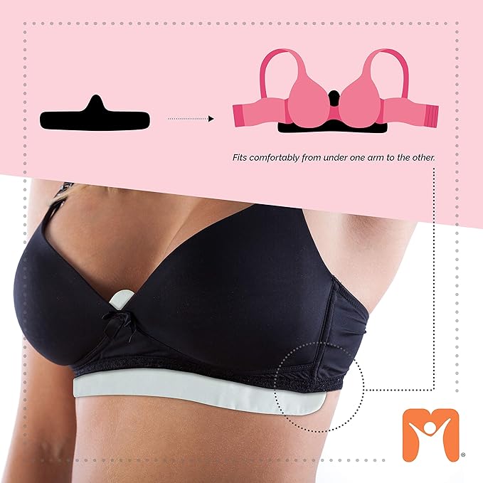 More of Me to Love Organic Cotton and Bamboo Bra Liner 4-Pack (Pearl White, Blush Pink, Stone Gray, Fawn Beige)