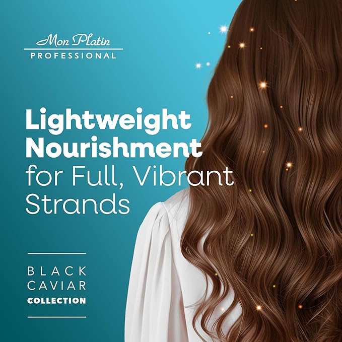 Mon Platin Professional Black Caviar Volumizer Hair Shampoo - For Fine, Thin, Fragile Hair - Enriched with Black Caviar, Hair Shampoo for Damaged hair, Volume Shampoo, SLS/Salt Free 500ML