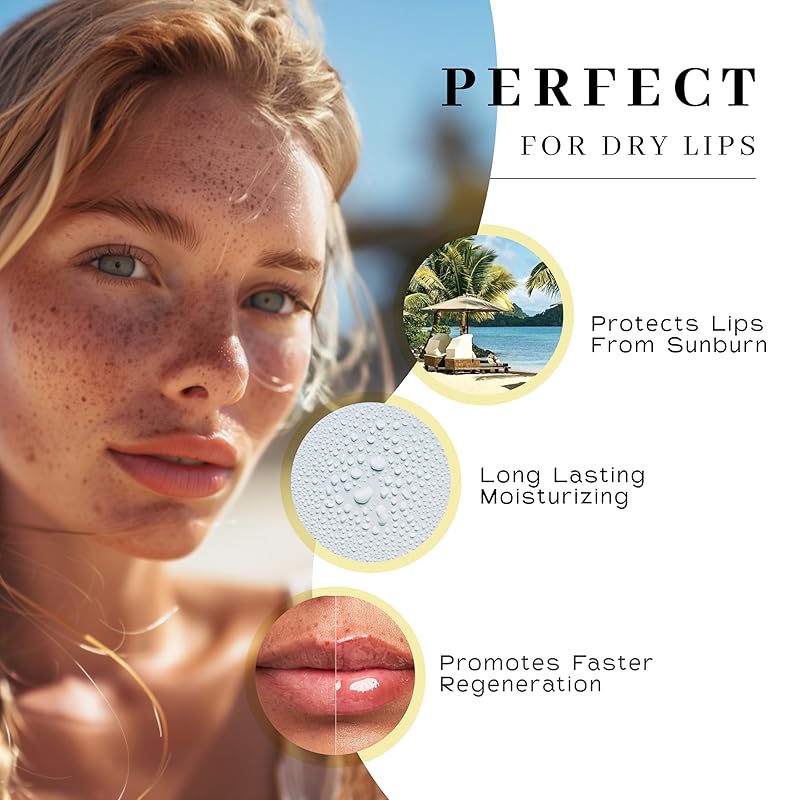 Vanman’s - Handmade Peppermint Beeswax Lip Balm (6 Pack) - Peppermint Lip Balm with Rosemary, Almond and Coconut Oil - Bee Balm with Vitamin E - Peppermint Balm Ideal for Dry Lips