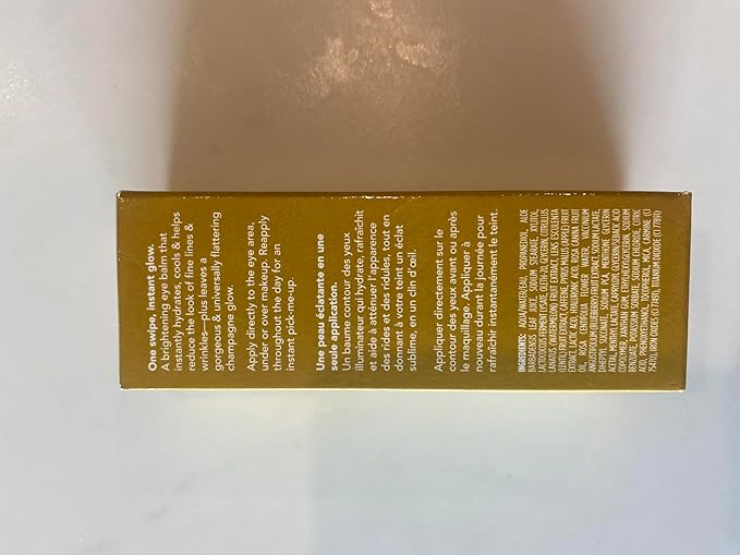 TULA Skin Care Eye Balm Gold Glow - Dark Circle Treatment, Instantly Hydrate and Brighten Undereye Area, Portable and Perfect to Use On-the-go, 0.35 oz.