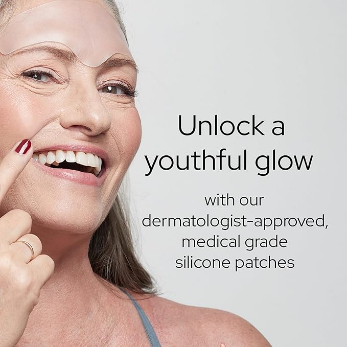 SiO Beauty SuperLift Pack - Wrinkle-Smoothing, Medical-Grade Silicone Patches for Fine Lines - Reusable Up to 10x - Cruelty-Free & Eco-Friendly Beauty Patches for Smile Lines & Crows Feet - 5 Patches