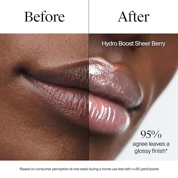 Neutrogena Hydro Boost Hyaluronic Acid Lip Balm, Nourishing Vitamin E Leaves Lips Feeling Hydrated, Sheer Pink Tinted Color with a Sweet Berry Flavor, Sheer Berry, 0.5 oz