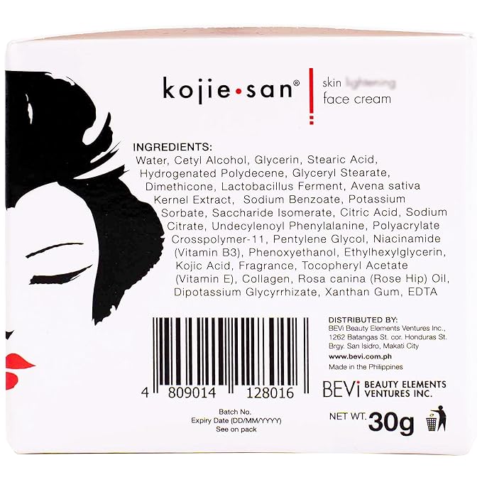 Kojie San Skincare Bundle - Facial Brightening Set with 2 Bars of Kojic Acid Soap, Face Cream & Exfoliating Face Brush