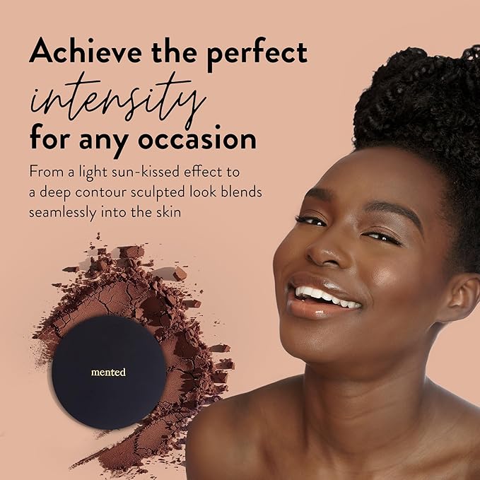 Mented Cosmetics Made in Italy, Cruelty Free Makeup, Vegan, Paraben Free, Shimmer Bronzer, Highlighter Bronzing Powder Palette for Face with Vitamin E + A, 0.35oz/10g, Yacht Life