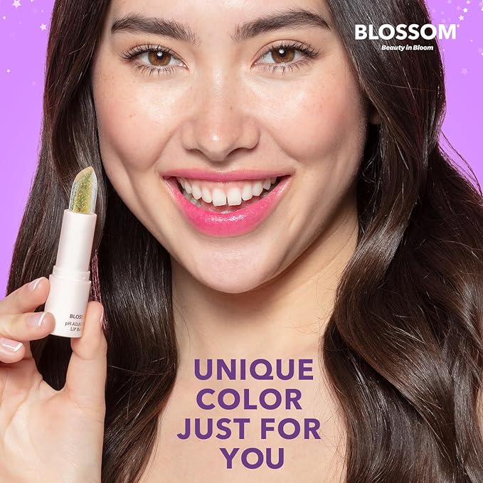 Blossom pH Adjusting Shimmering Lip Balm Moisturizing Glitter Sparkle Lip Balm, 0.12oz./3.5g, Diamond