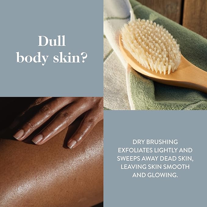 goop Beauty Dry Brush | Detoxifying Body Exfoliator | Wooden Handle with Natural Biodegradable Sisal Fibers | Sweeps Away Dead Skin | FSC Certified