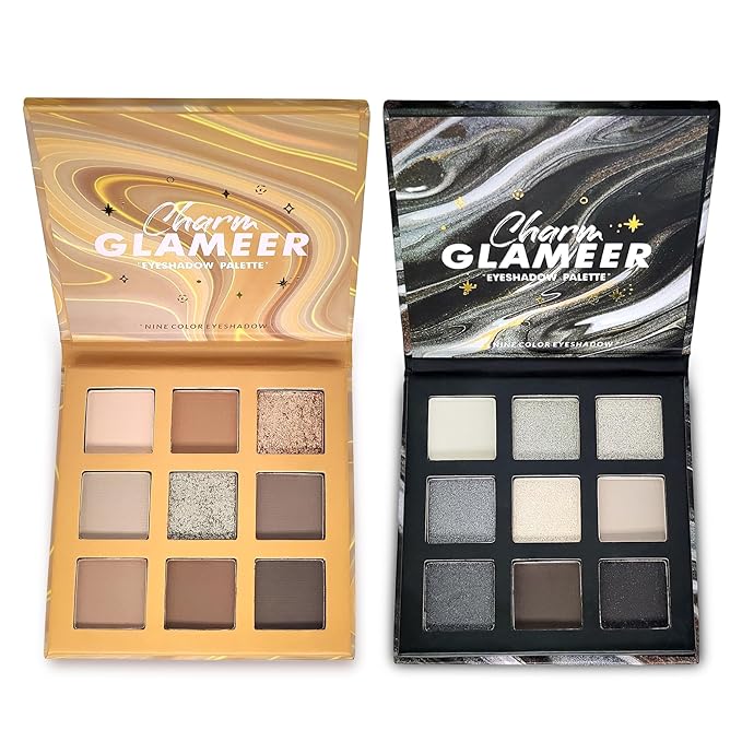 Eyeshadow,18Colors Eyeshadow Palette, Matte&Glitter&Shimmer Eyeshadow,for Eye Makeup Long Lasting Waterproof Eye Makeup Palette, Glitter Shimmer Professional Bright-Colored Eye Shadow(G005-1/G005-3)