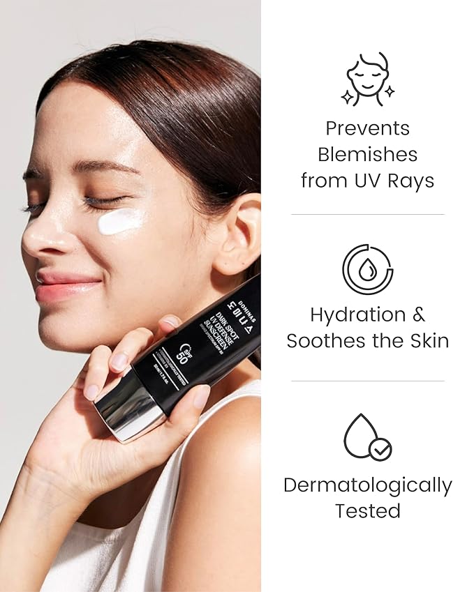Tone-up Sunscreen DOMINAS (1.7fl oz) - SPF 50, Korean Skin Care, Niacinamide, Panthenol, UV Defense Sunblock, No White Cast, Non-Greasy, Hydrating, Lightweight Protection for Face & Body